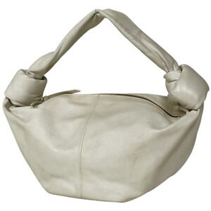 Bottega Veneta Double Knot Handbag Leather White